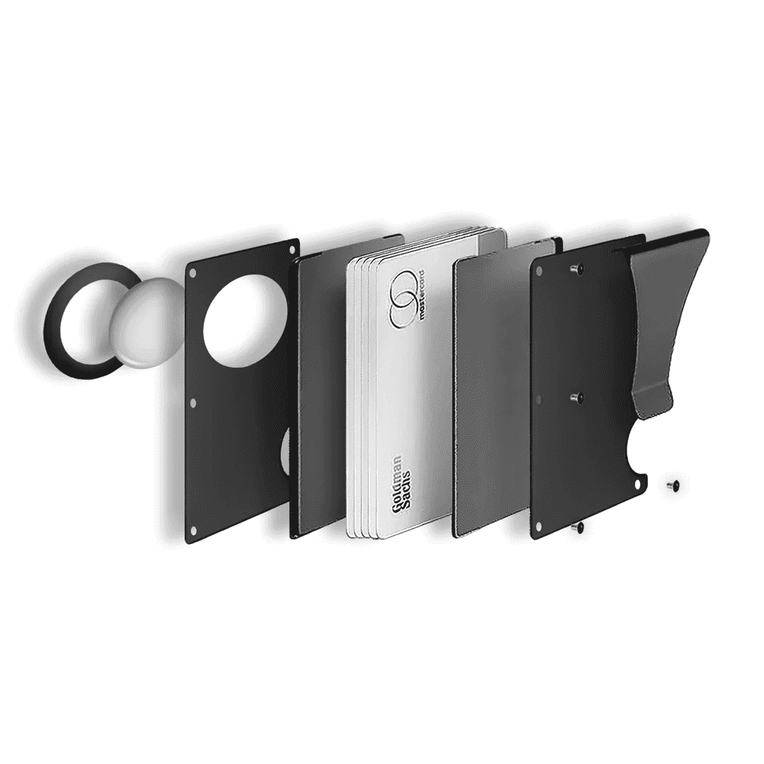 Minimify Pro AirTag Wallet - Space Aluminium